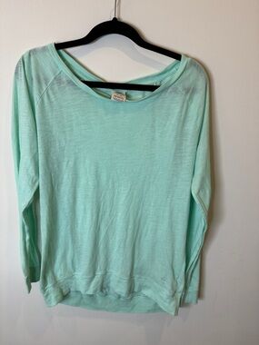 Victoria's Secret PINK Mint Crewneck Top
